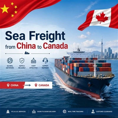 Frete marítimo da China para o Canadá